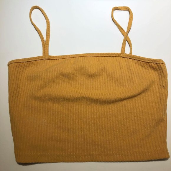 Mustard Crop Top - Picture 1 of 2